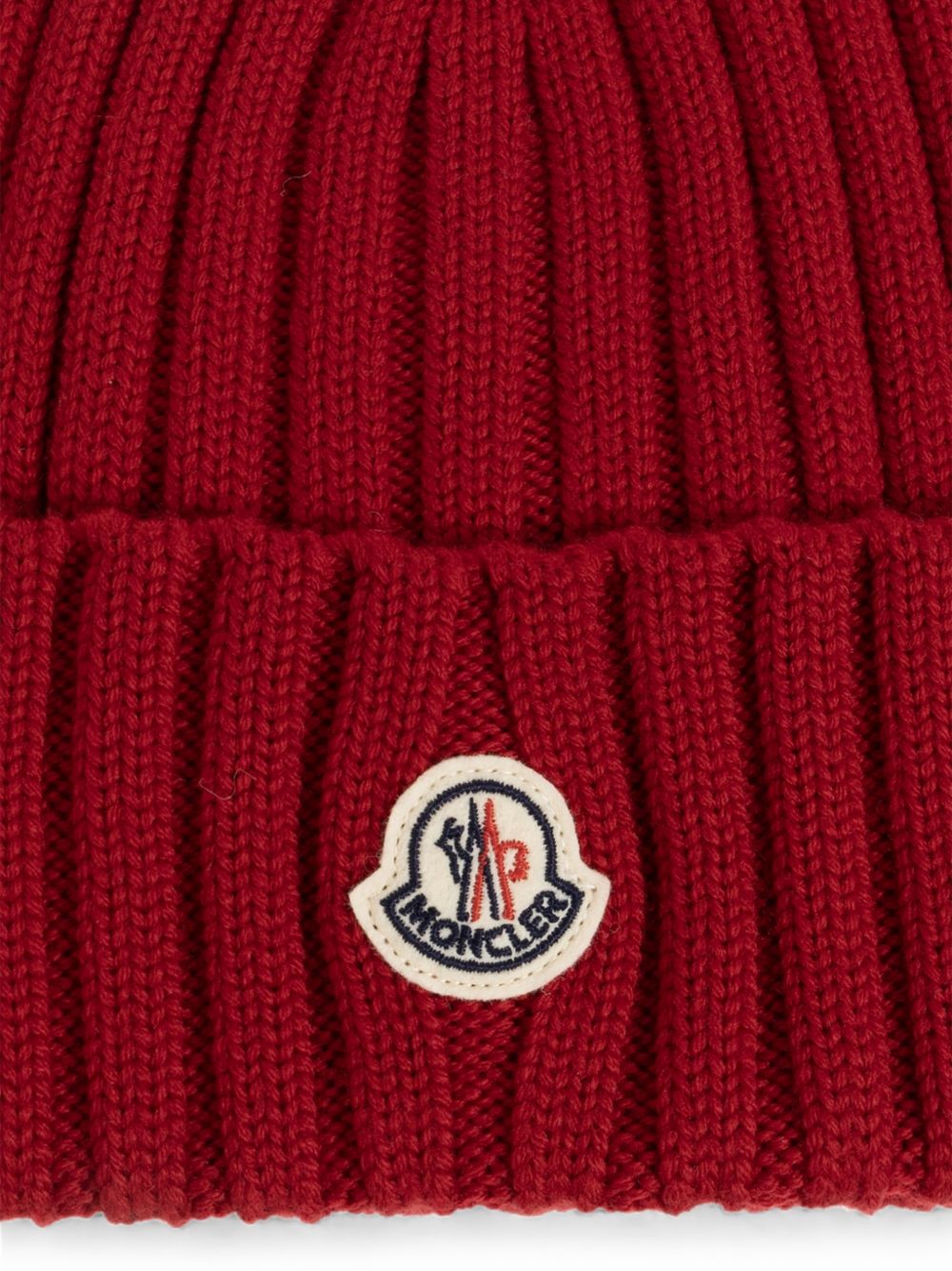 Moncler Women Logo Wool Beanie MONCLER