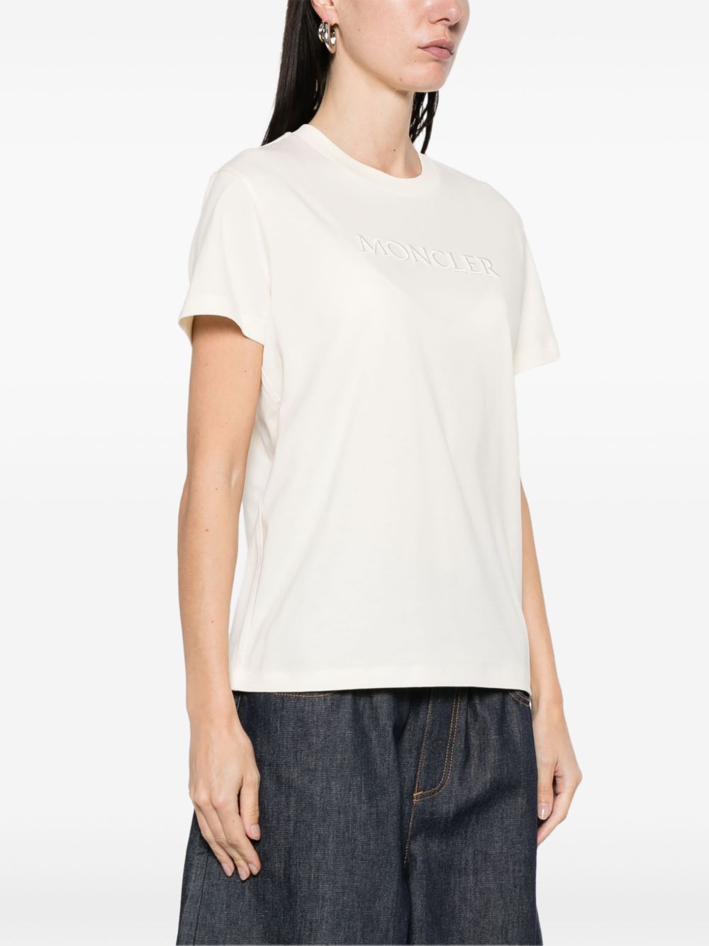 Moncler Women Logo Cotton T-Shirt MONCLER