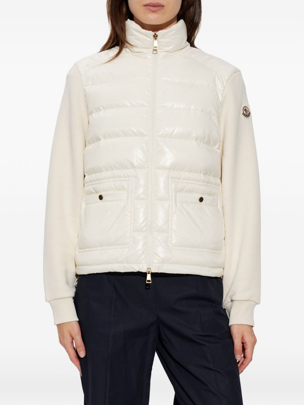 Moncler Women Wool And Nylon Padded Cardigan MONCLER