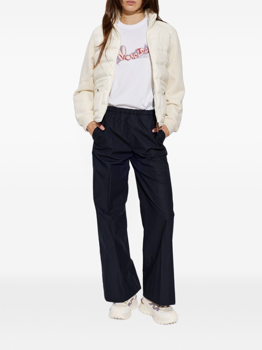Moncler Women Wool And Nylon Padded Cardigan MONCLER