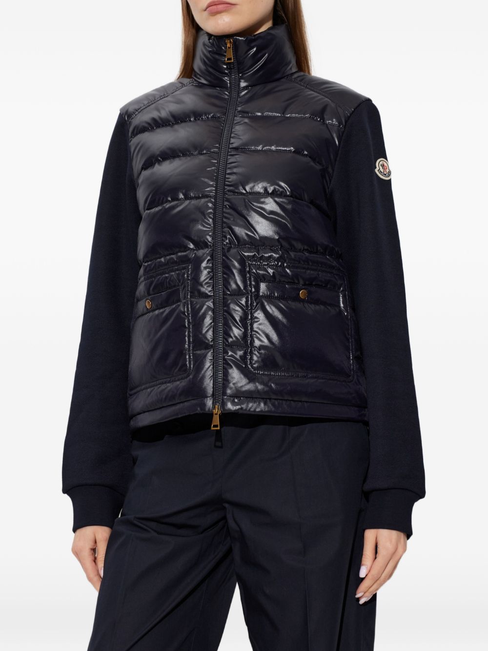 Moncler Women Wool And Nylon Padded Cardigan MONCLER