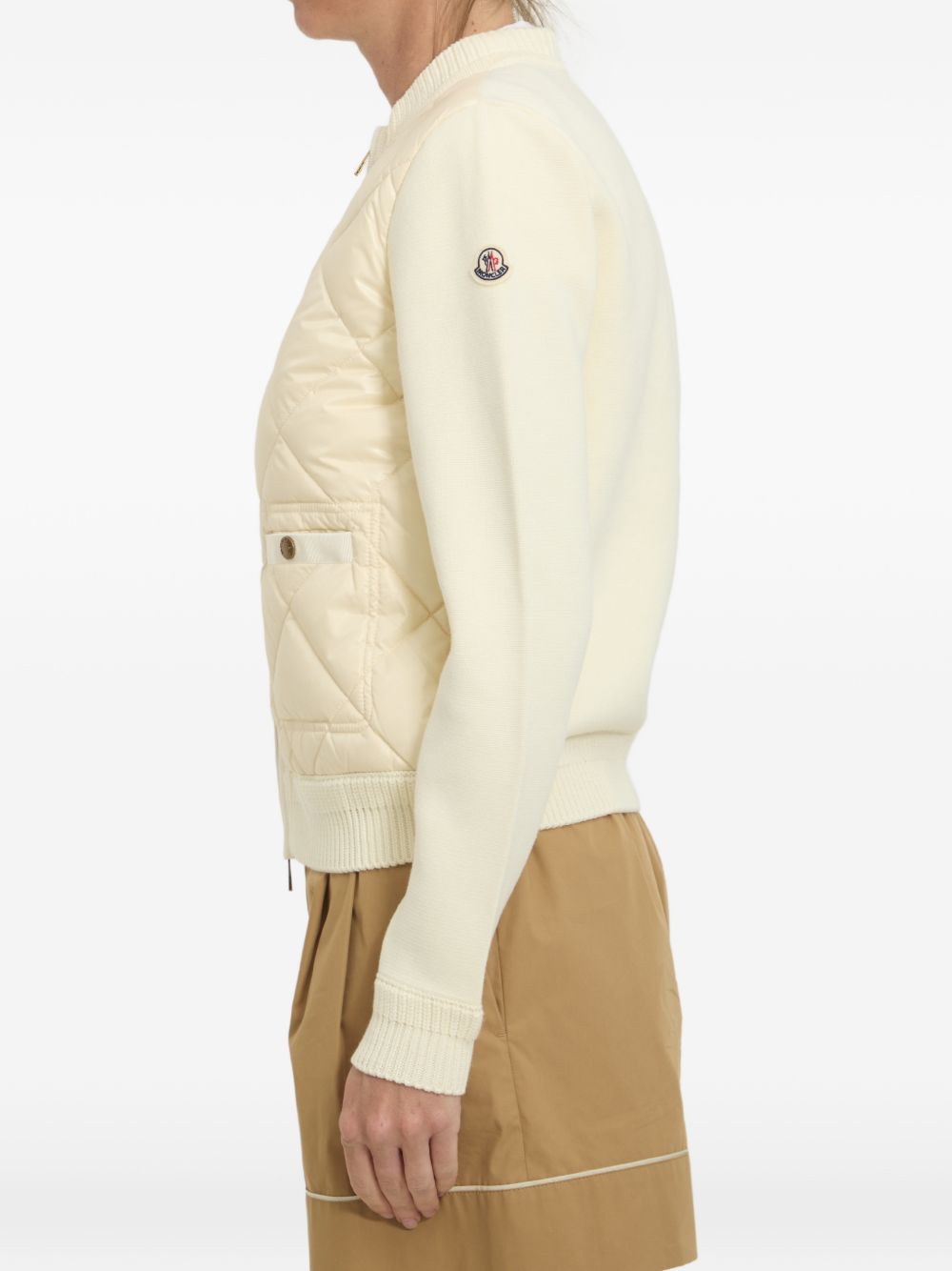 Moncler Women Wool And Nylon Padded Cardigan MONCLER