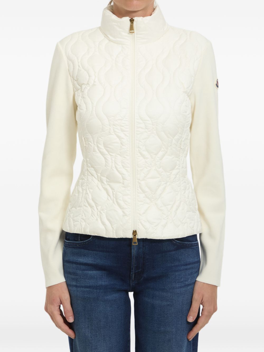 Moncler Women Wool And Nylon Padded Cardigan MONCLER