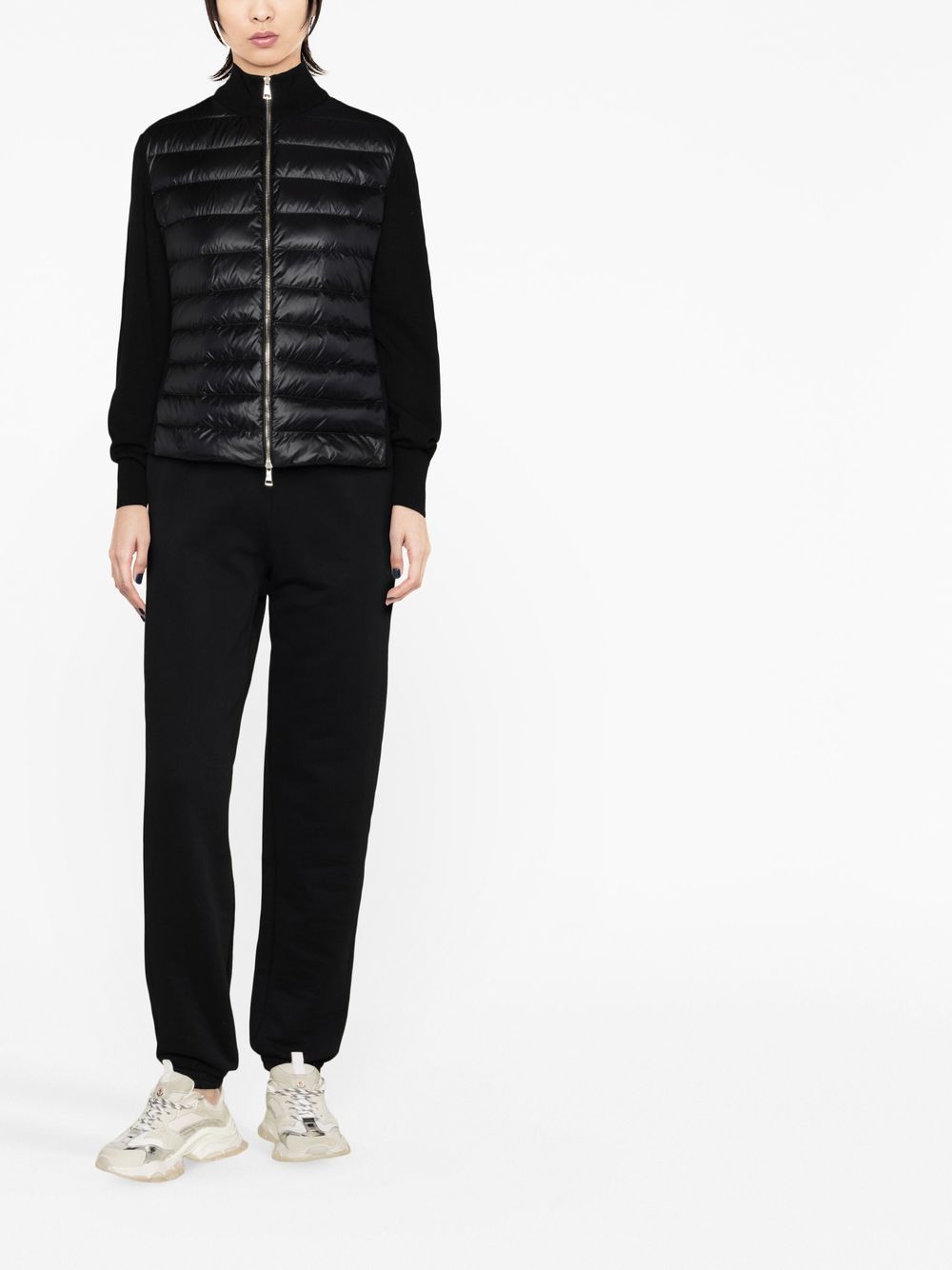 Moncler Women Wool And Nylon Padded Cardigan MONCLER