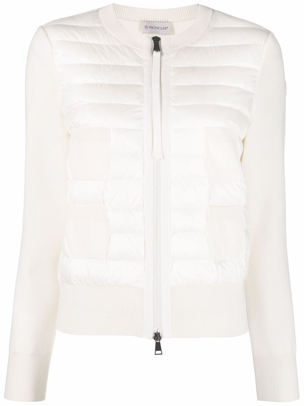 Moncler Women Wool And Nylon Padded Cardigan