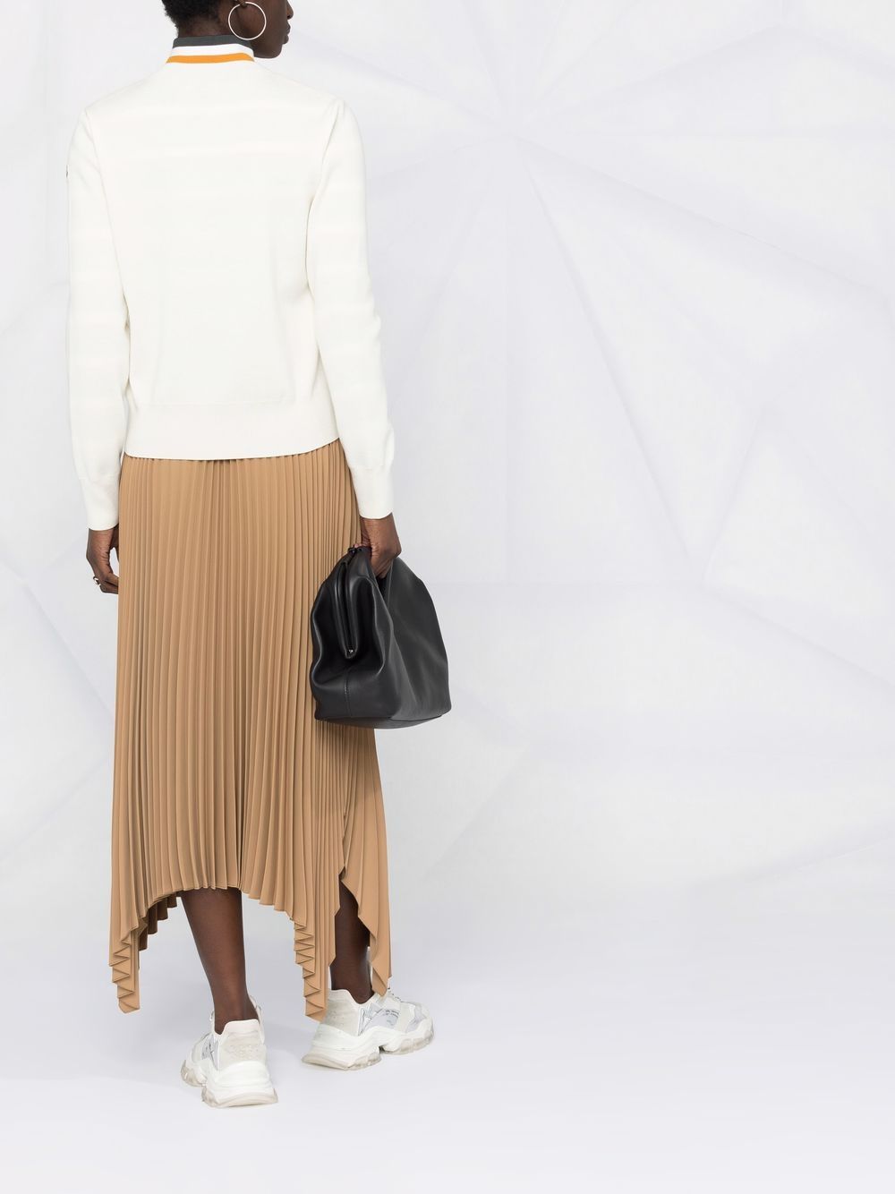 Moncler Women Wool And Nylon Padded Cardigan