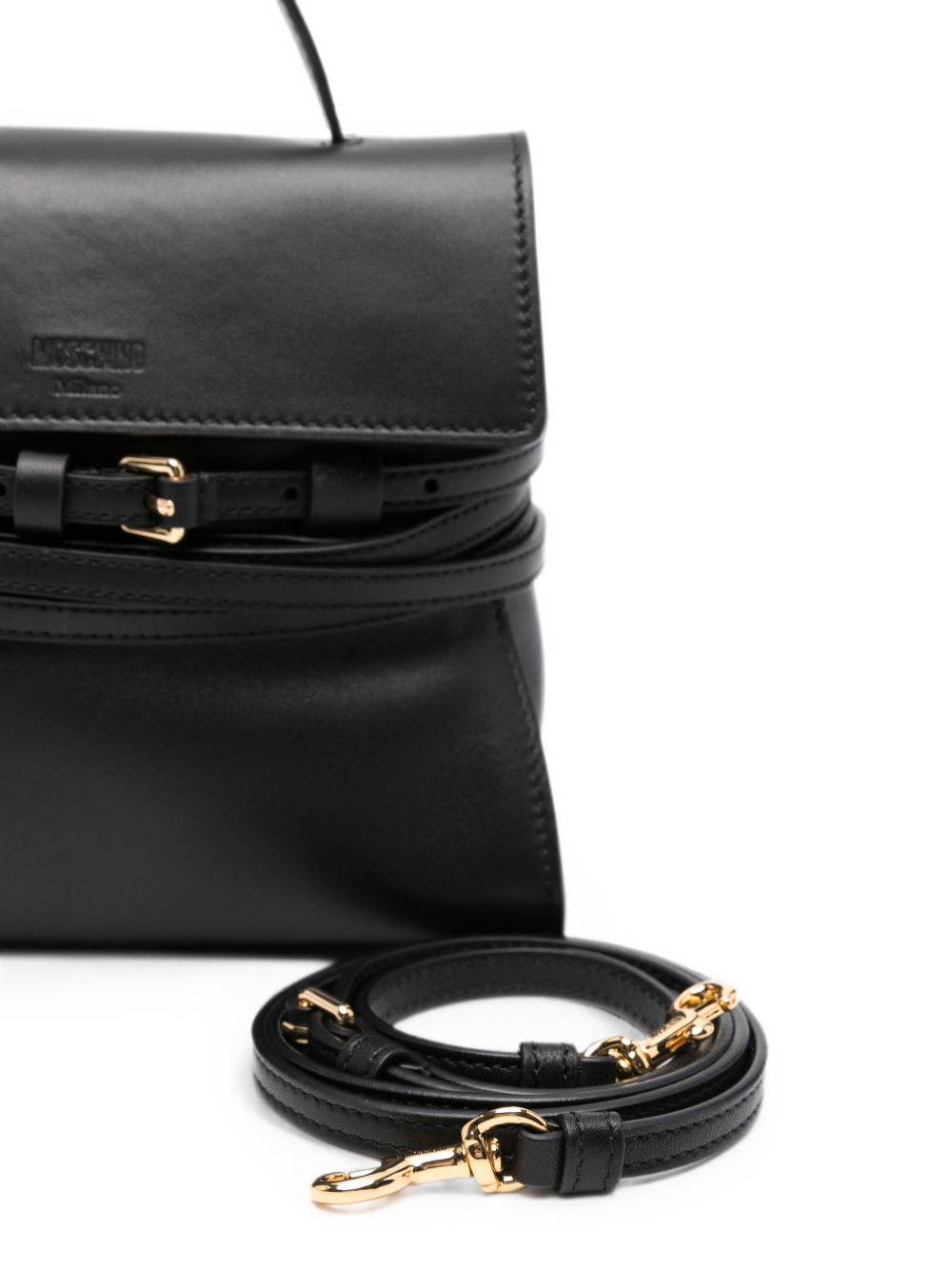 Moschino Women Tie Me Leather Handbag MOSCHINO