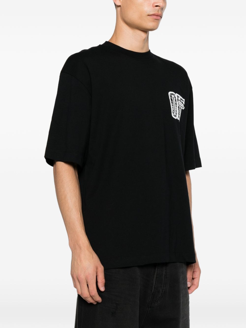 Off-White Men Motion Arrow Skate Cotton T-Shirt OFF-WHITE
