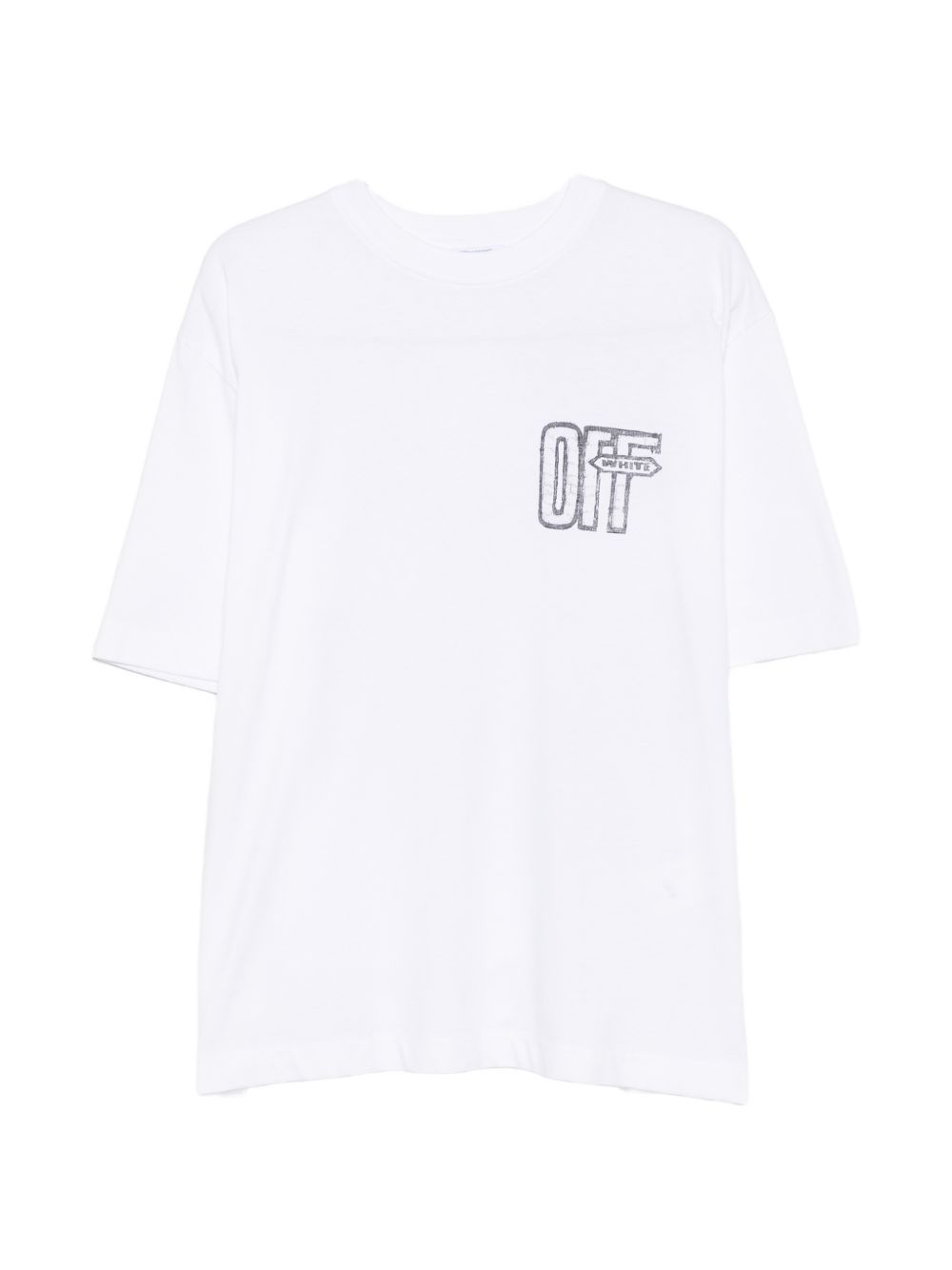 Off-White Men Motion Arrow Skate Cotton T-Shirt OFF-WHITE