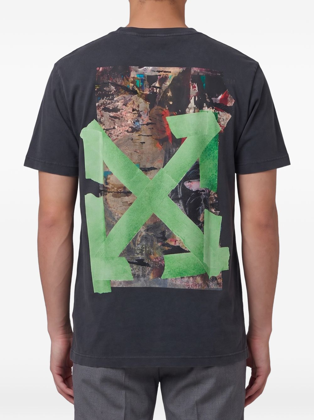 Off-White Men Bacco Arrow Skate Cotton T-Shirt OFF-WHITE
