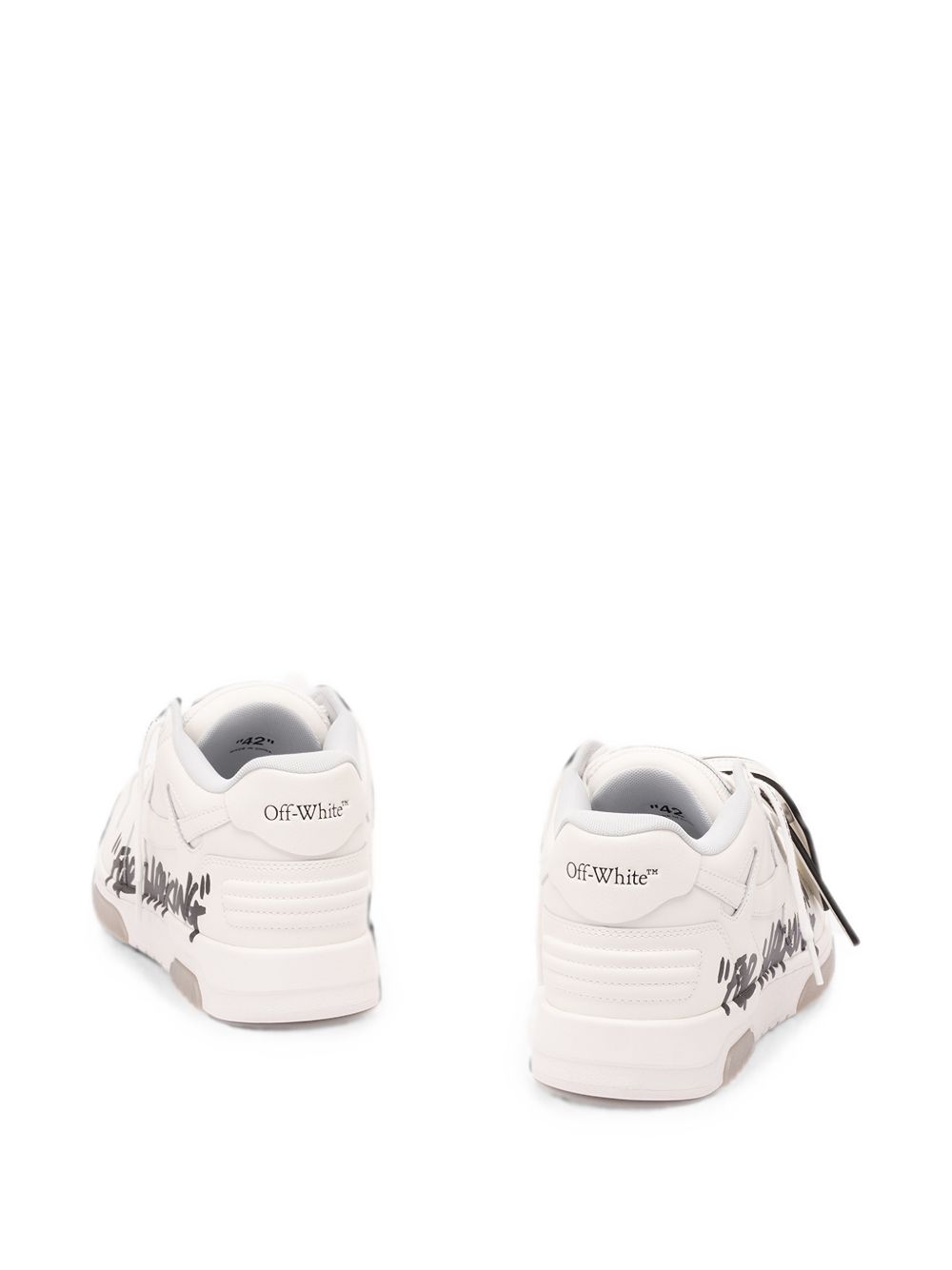 Off-White Men Out Of Office Leather Sneakers OFF-WHITE