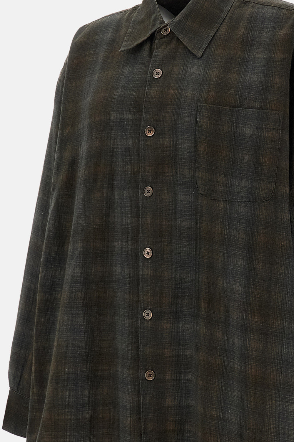 Our Legacy Men Borrowed Check Print Shirt OUR LEGACY