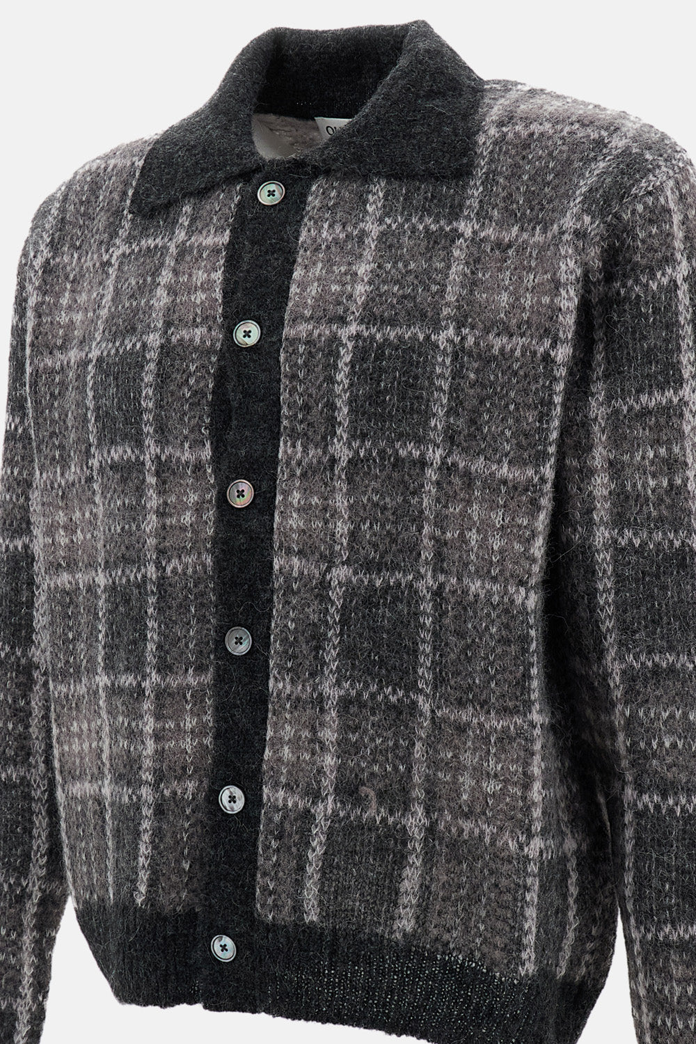 Our Legacy Men Fuzzy Alpaca Blend Polo Sweater OUR LEGACY