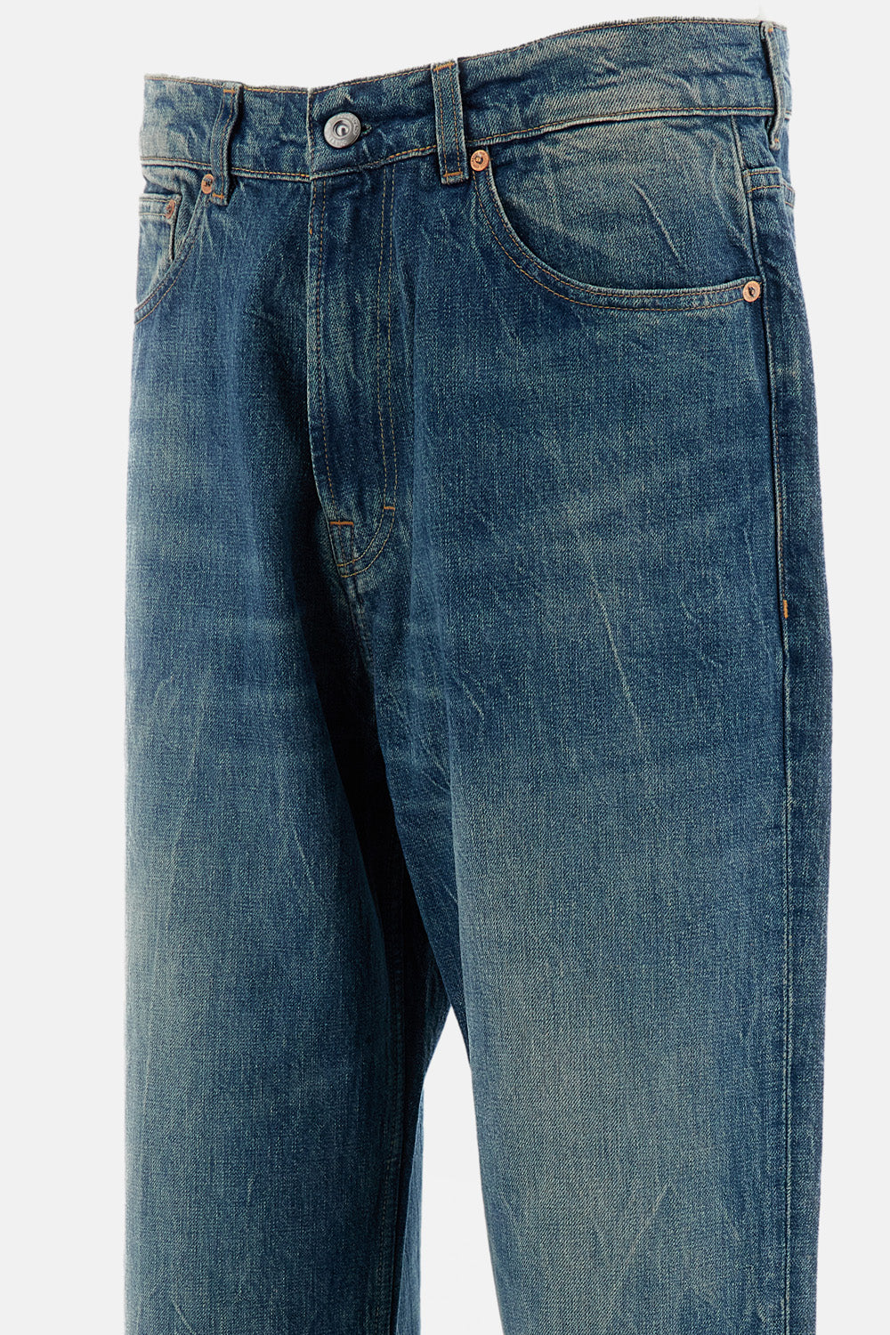 Our Legacy Men Third Cut River Blue Wash Denim Pants OUR LEGACY