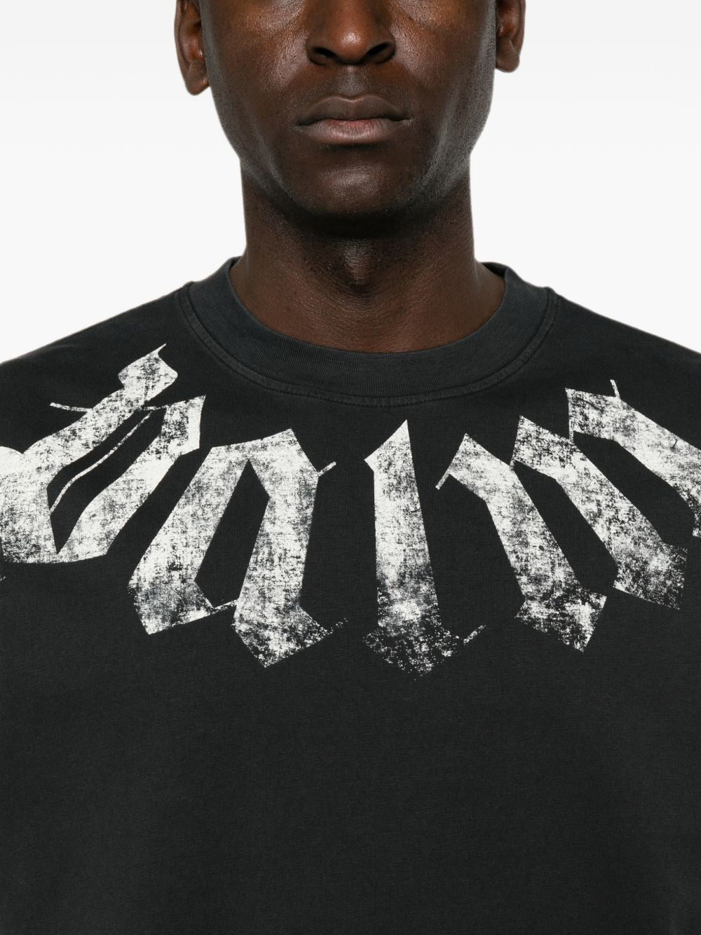 Palm Angels Men Logo Cototn T-Shirt