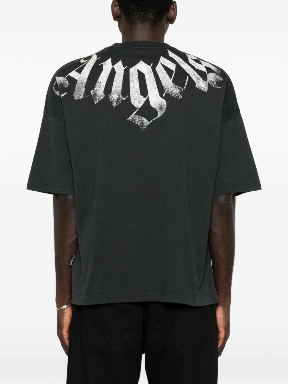 Palm Angels Men Logo Cototn T-Shirt