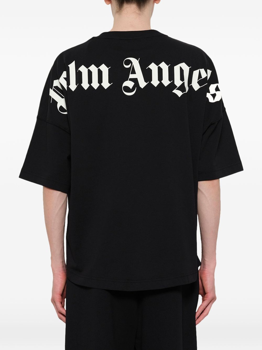 Palm Angels Men Logo Cotton T-Shirt PALM ANGELS