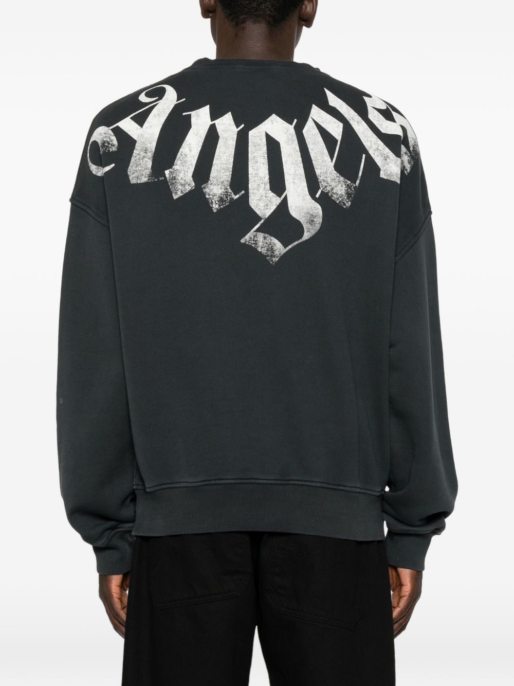 Palm Angels Men Logo Cotton Sweatshirt