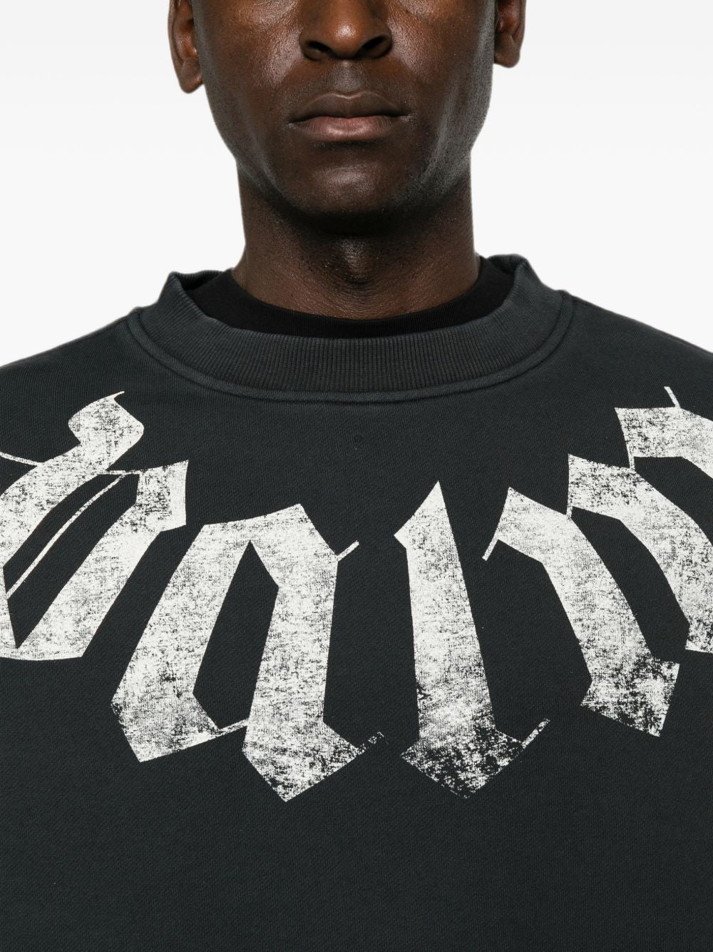 Palm Angels Men Logo Cotton Sweatshirt