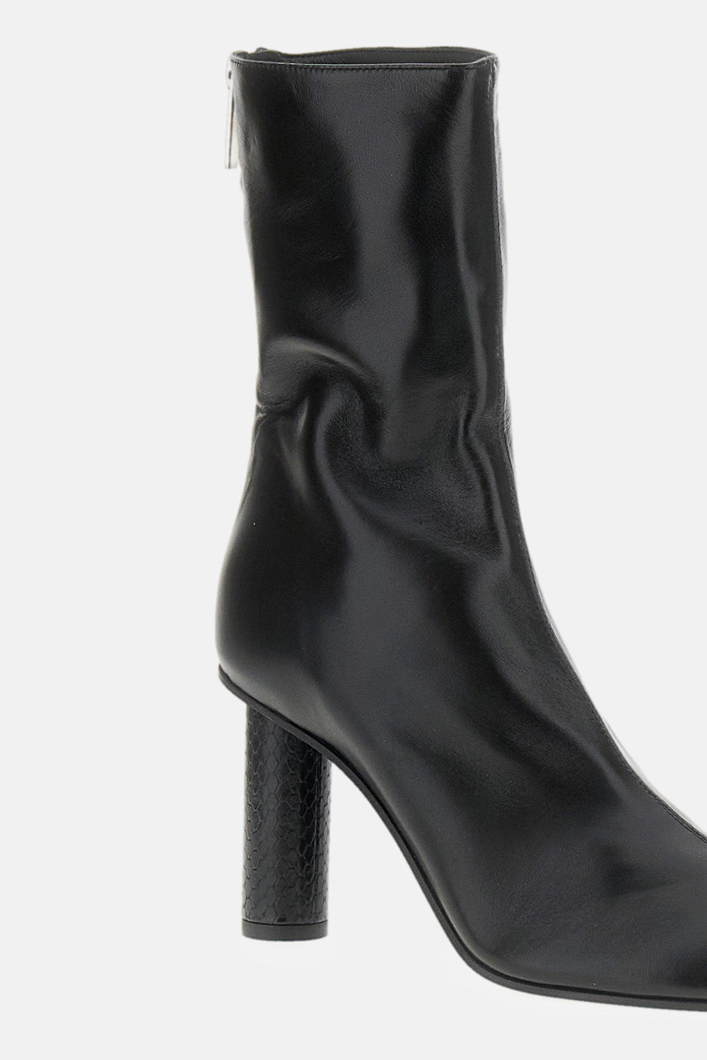 Paris Texas Women Alice Nappa Ankle Boots With Python Print Detail PARIS TEXAS