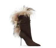 Paris Texas Women Lidia Ankle Fur Boot PARIS TEXAS