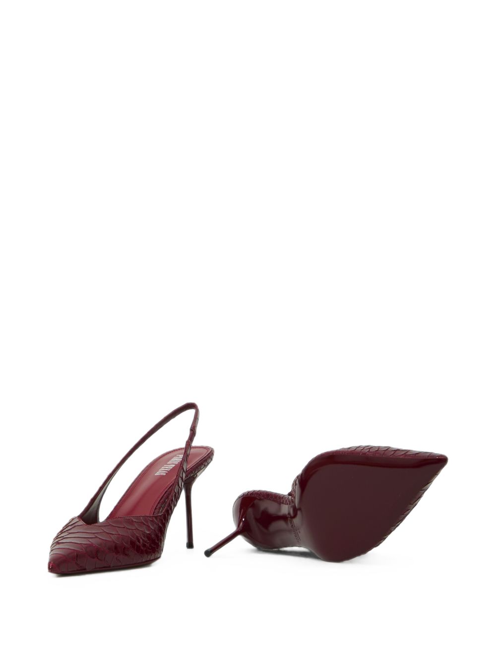 Paris Texas Women Lidia Leather Slingback Pumps PARIS TEXAS
