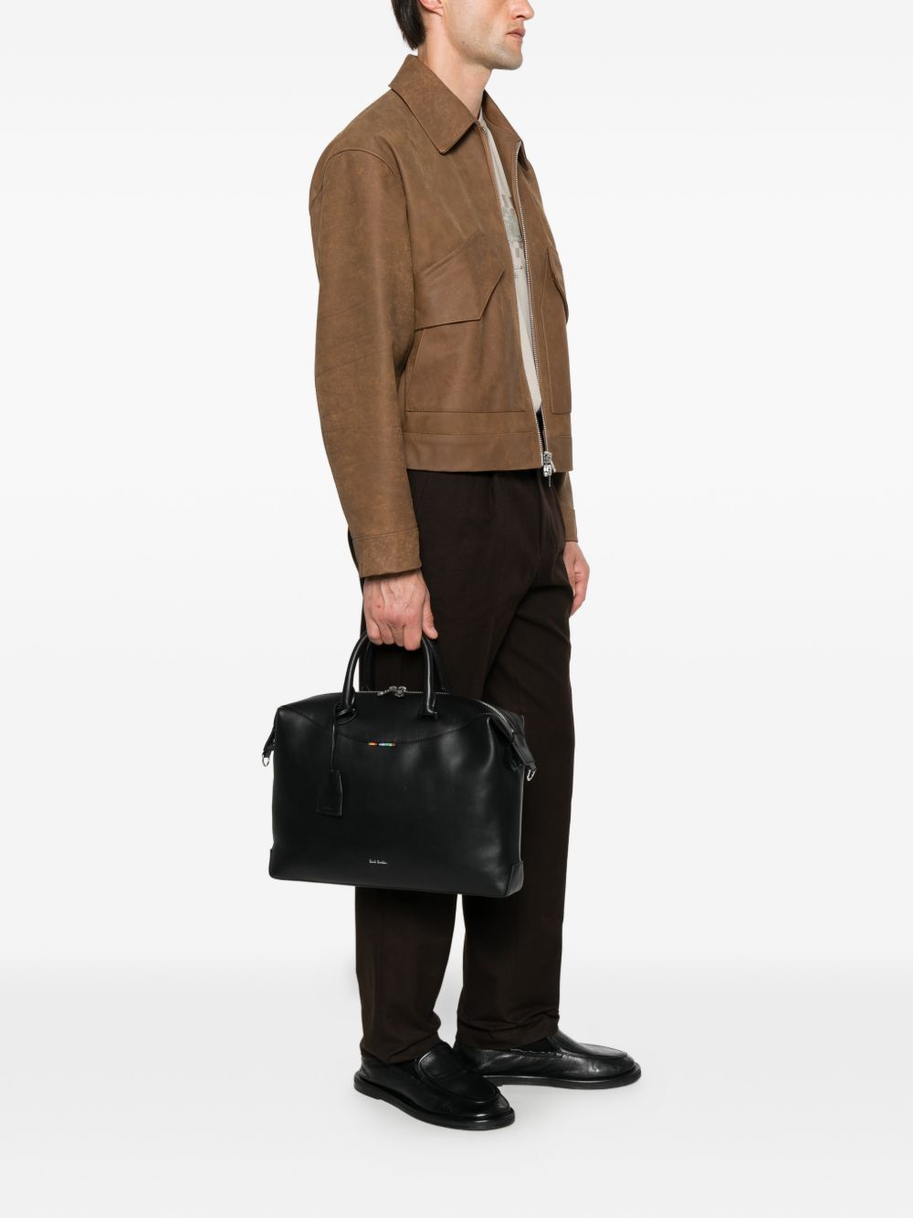 Paul Smith Men Leather Duffle Bag PAUL SMITH