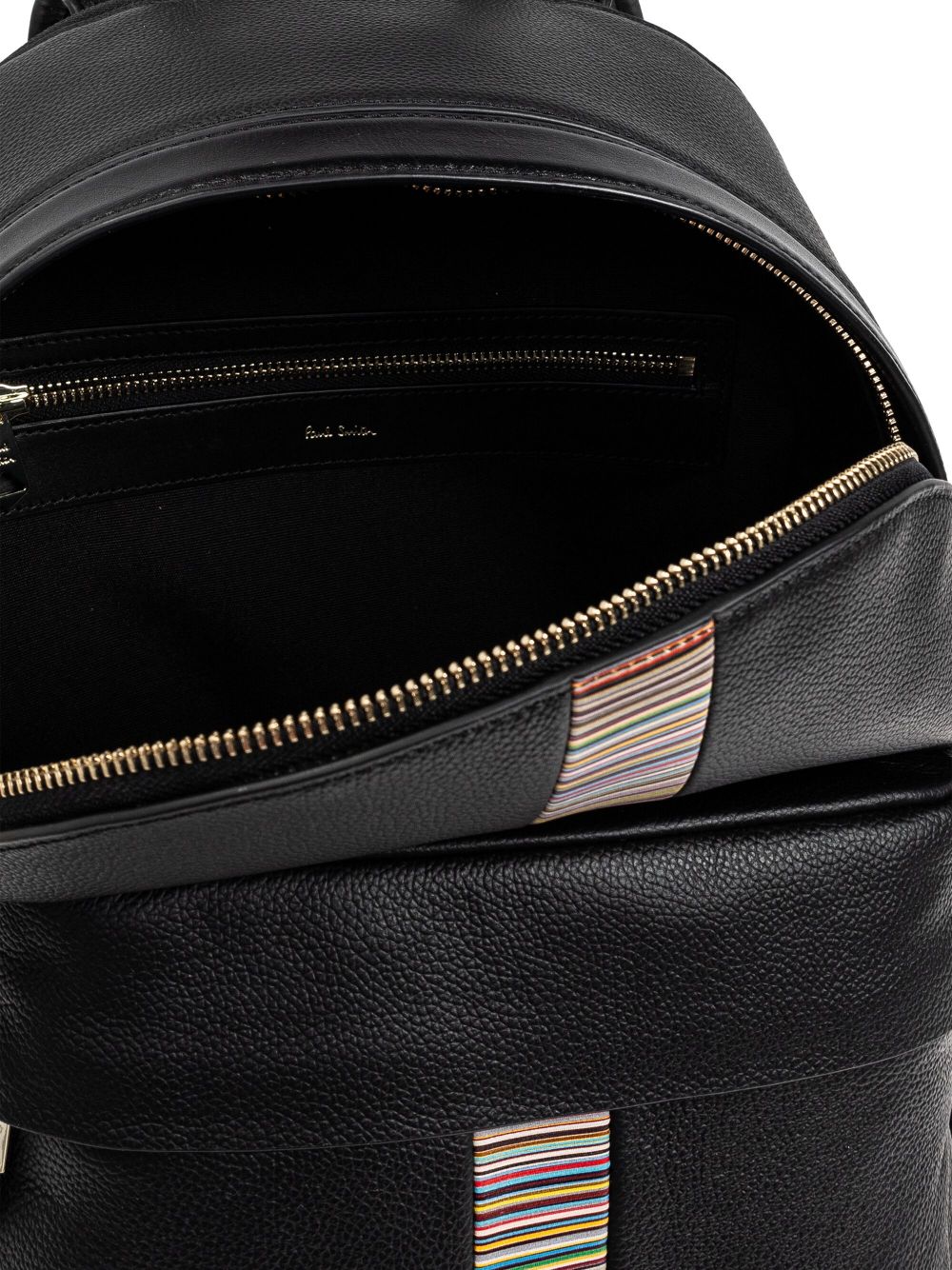 Paul Smith Men Signature Stripe Leather Backpack PAUL SMITH
