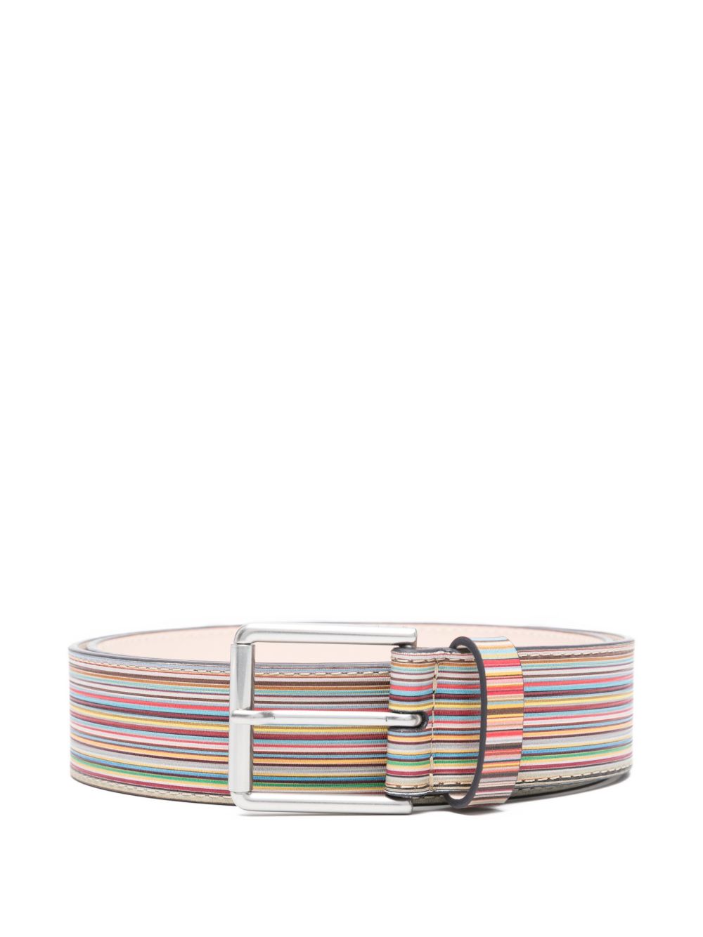 Paul Smith Men Signature Stripe Leather Belt PAUL SMITH