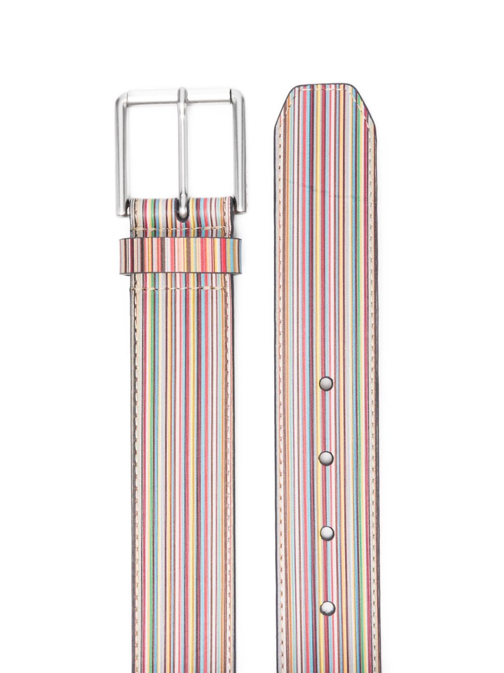 Paul Smith Men Signature Stripe Leather Belt PAUL SMITH