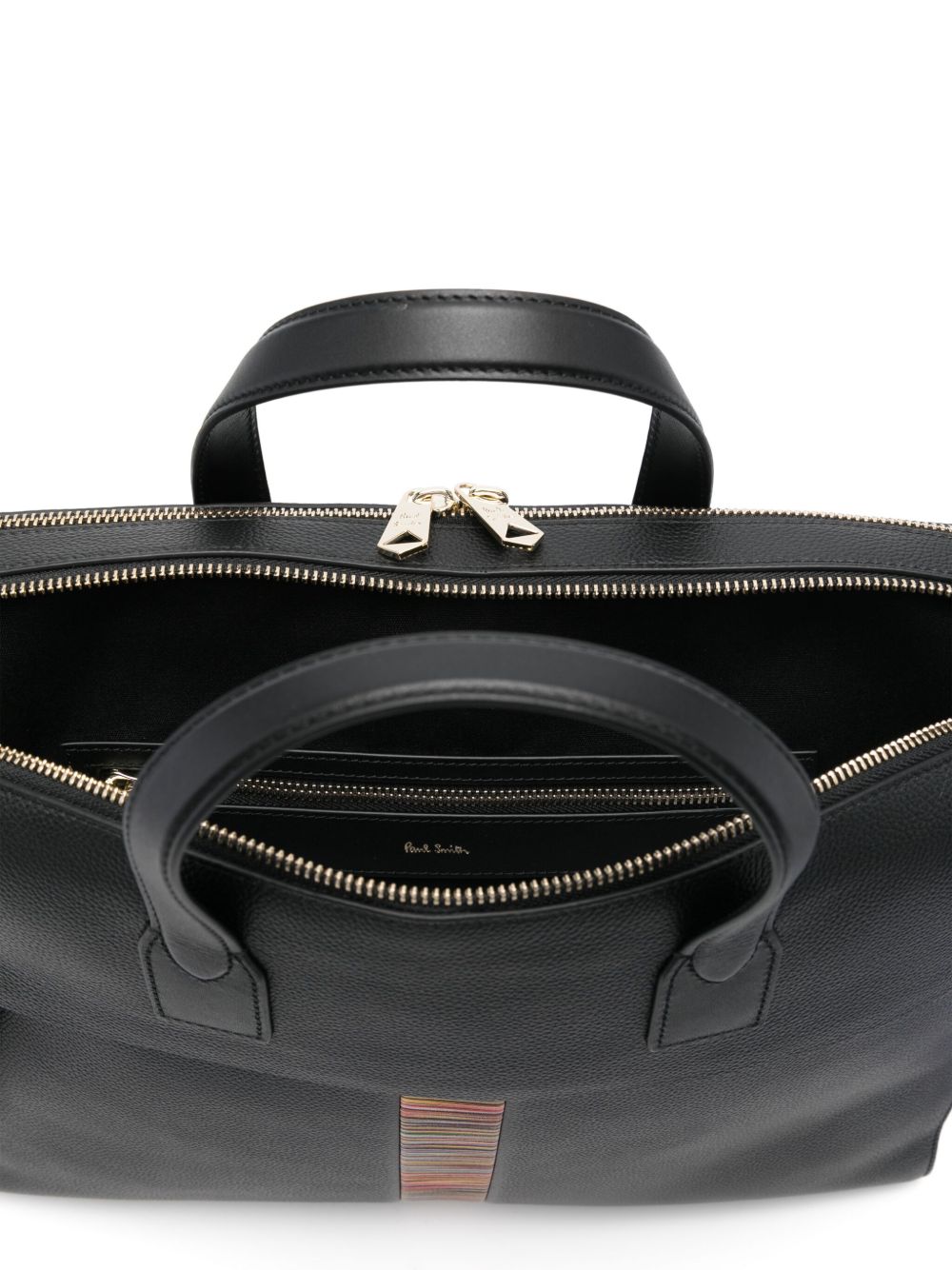 Paul Smith Men Signature Stripe Leather Handbag PAUL SMITH