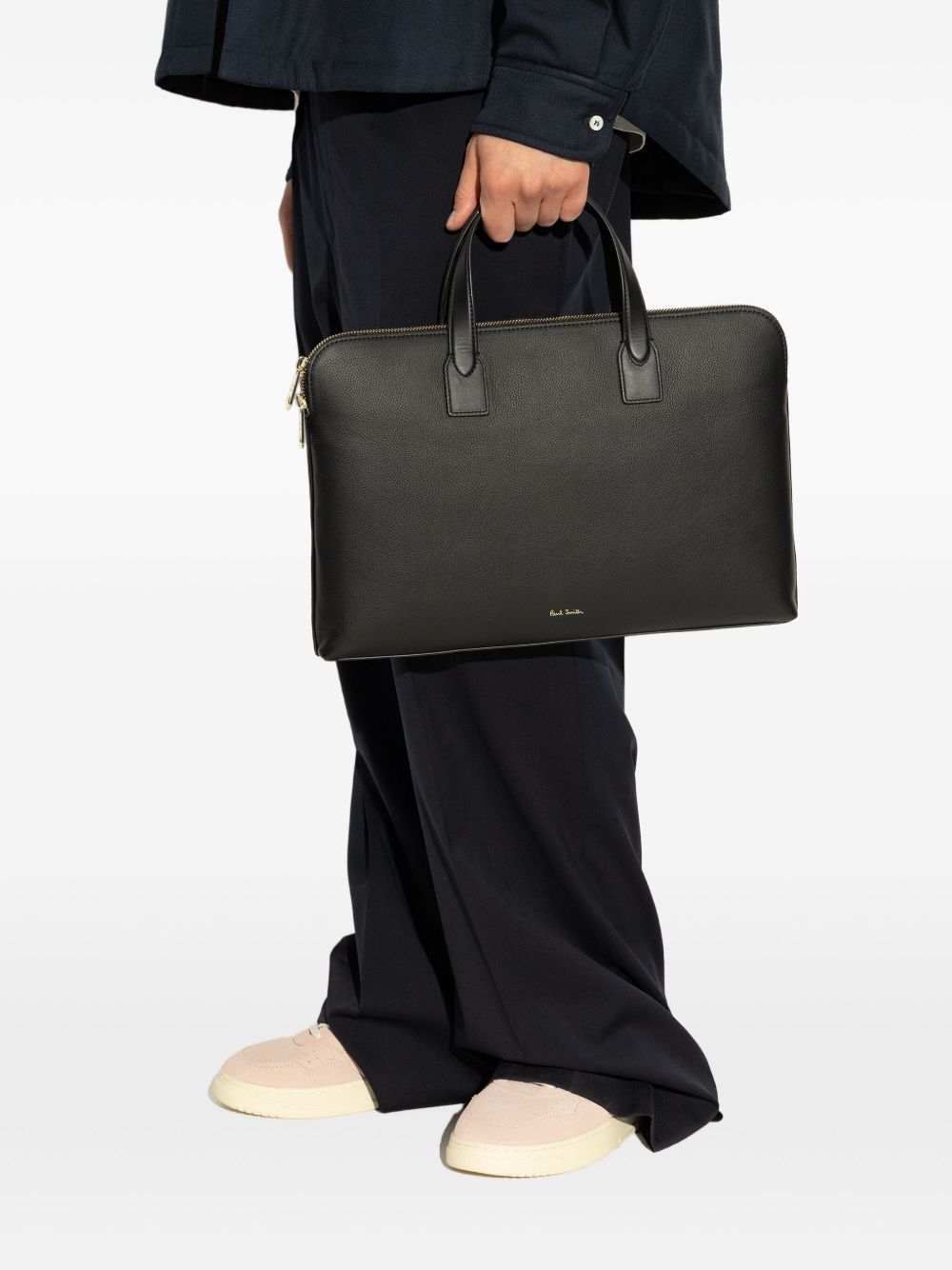 Paul Smith Men Signature Stripe Leather Handbag PAUL SMITH