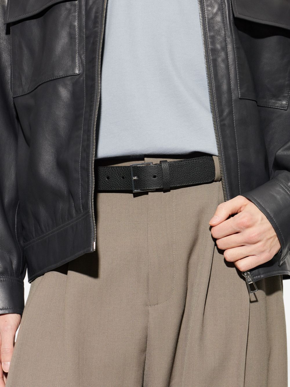 Paul Smith Men Signature Stripe Leather Belt PAUL SMITH