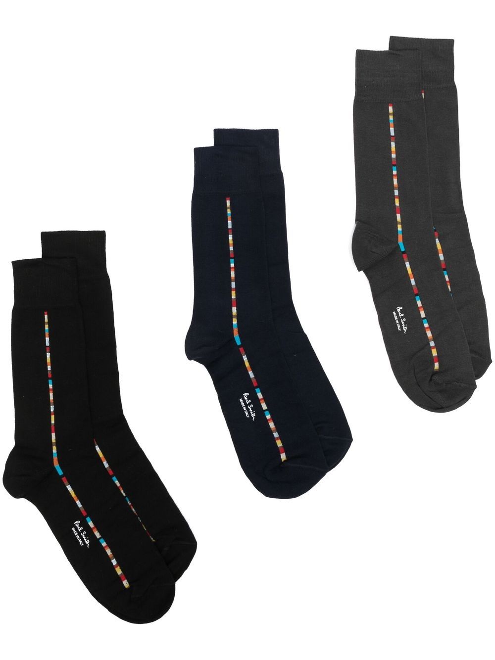 Paul Smith Men Signature Stripe Cotton Socks - 3Pack PAUL SMITH