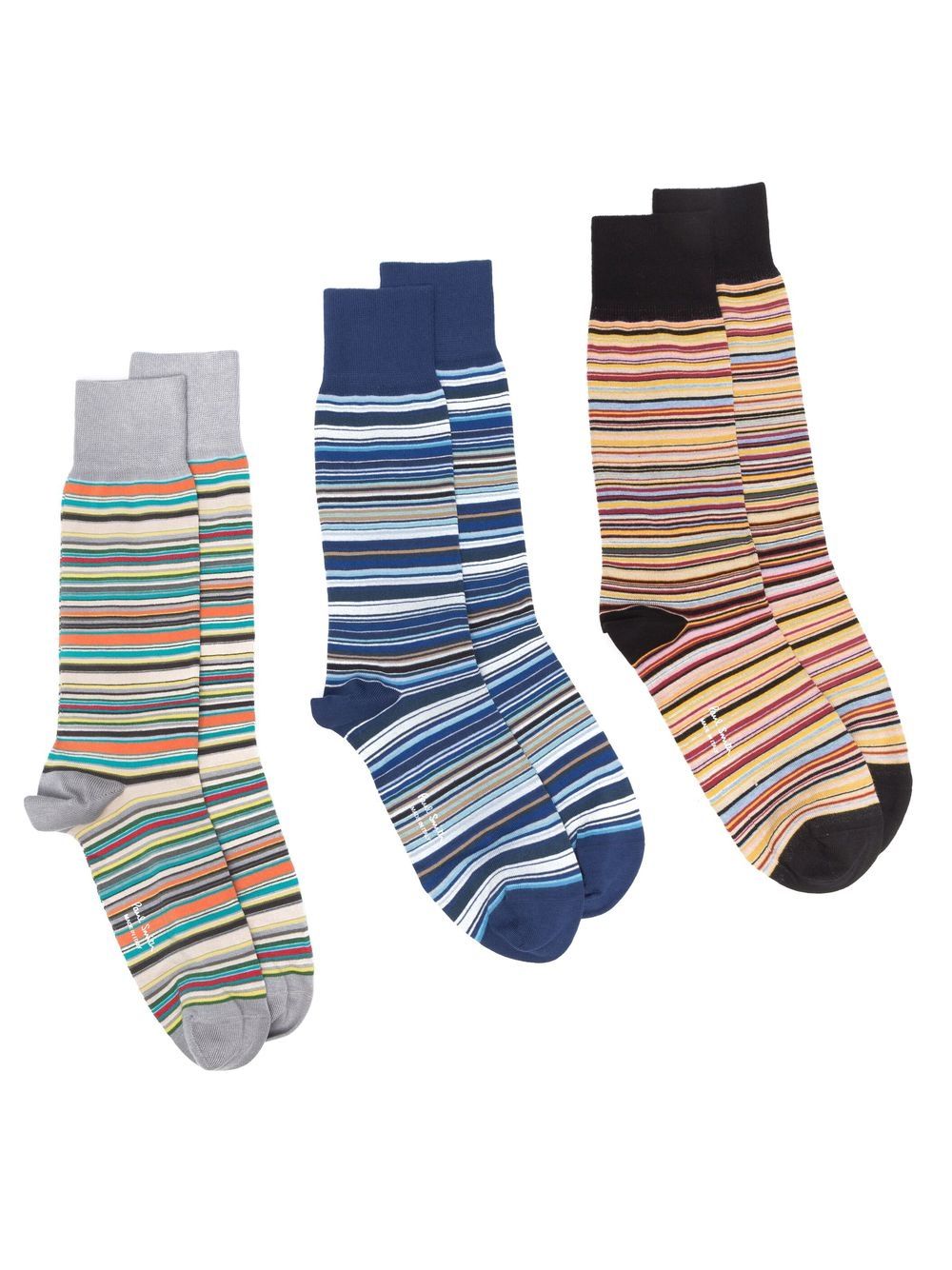 Paul Smith Men Signature Stripe Cotton Socks - 3Pack PAUL SMITH