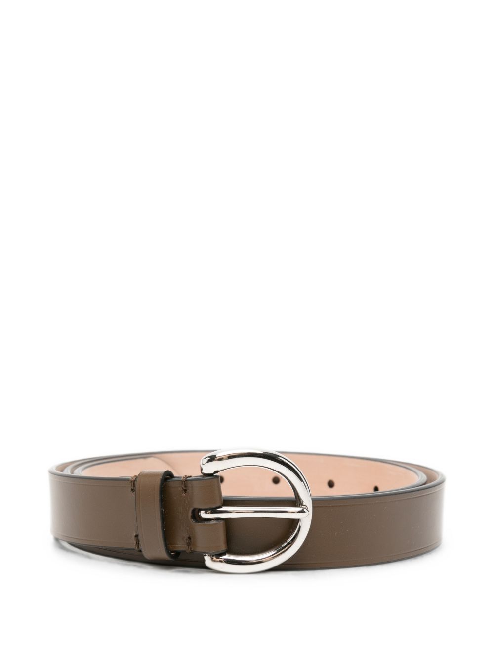 Phoebe Philo Women Round Buckle Leather Belt PHOEBE PHILO