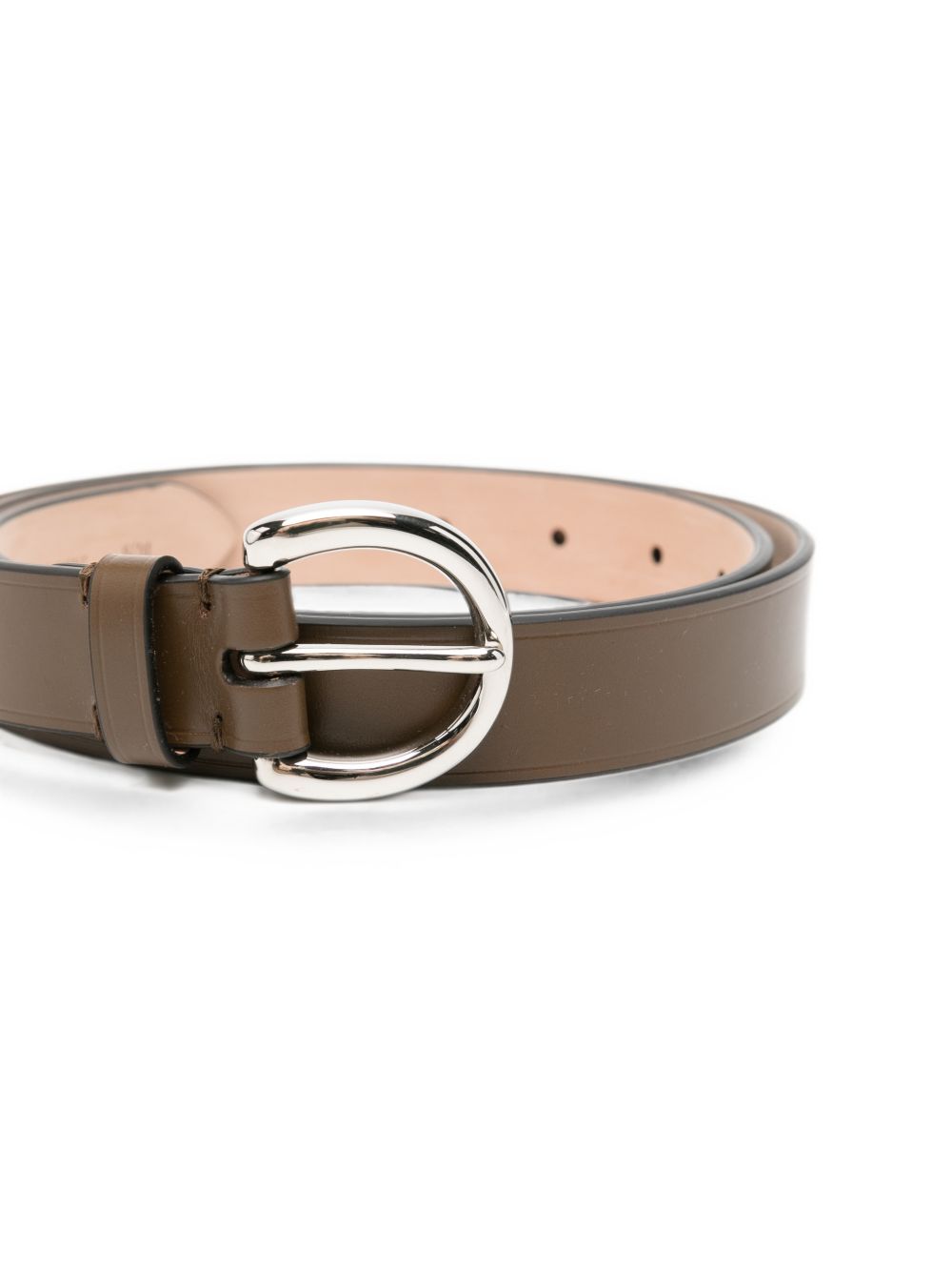 Phoebe Philo Women Round Buckle Leather Belt PHOEBE PHILO
