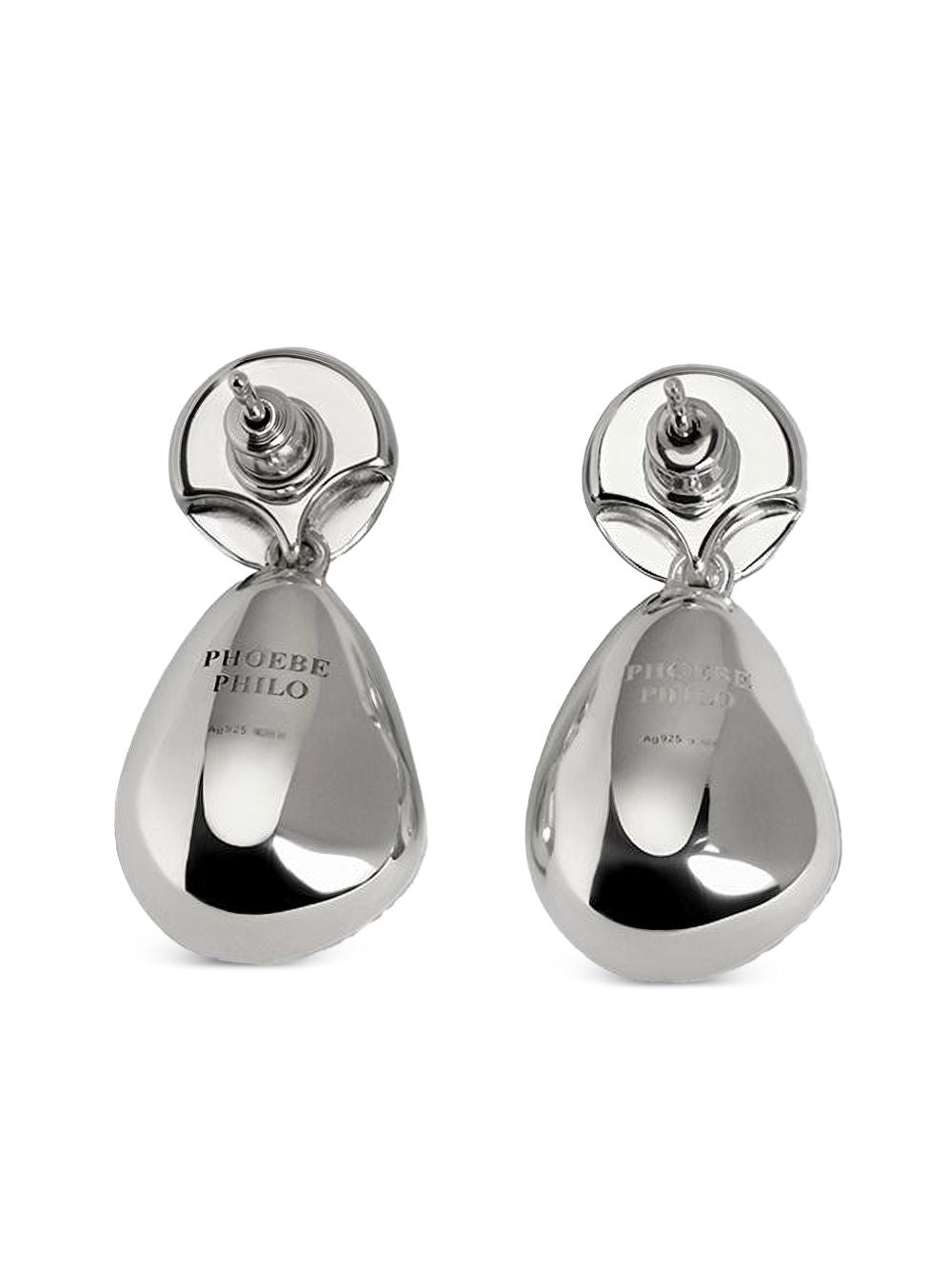 Phoebe Philo Women Pebble Silver Earrings PHOEBE PHILO