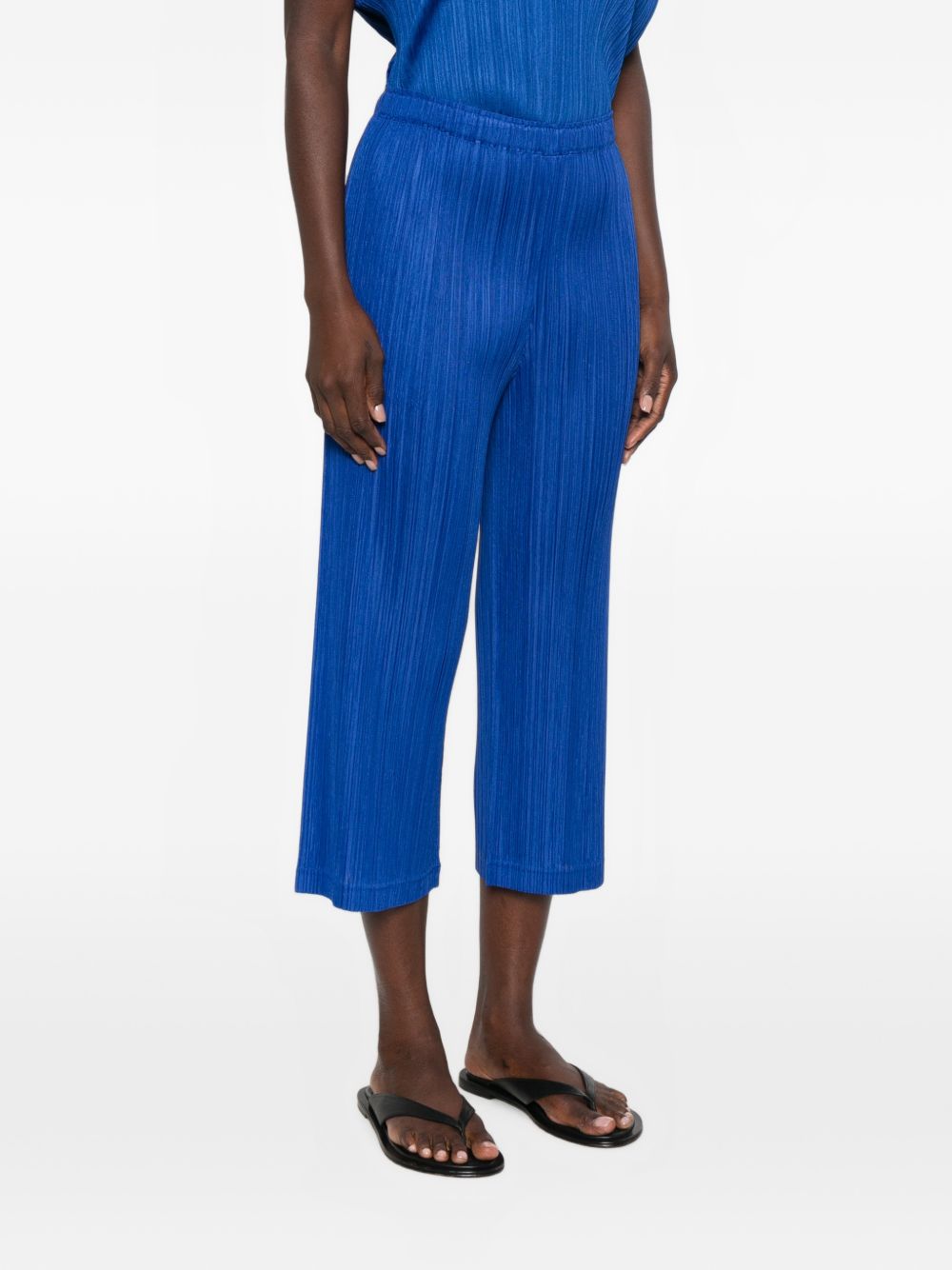 Pleats Please Issey Miyake Women Pleated Wide-Leg Trousers PLEATS PLEASE ISSEY MIYAKE