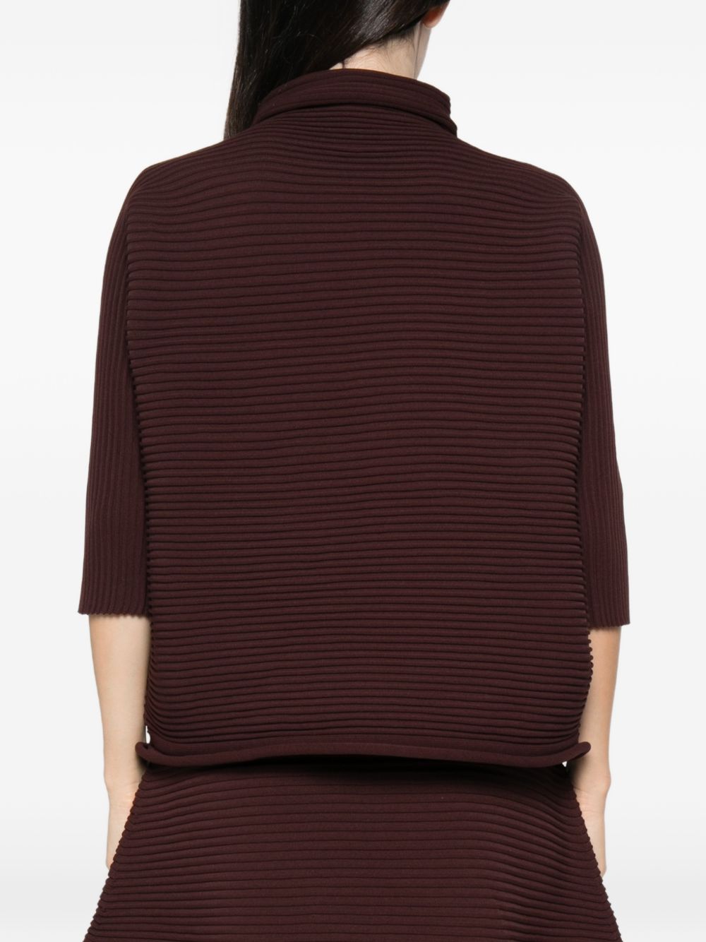 Pleats Please Issey Miyake Women Pleated High-Neck Top PLEATS PLEASE ISSEY MIYAKE