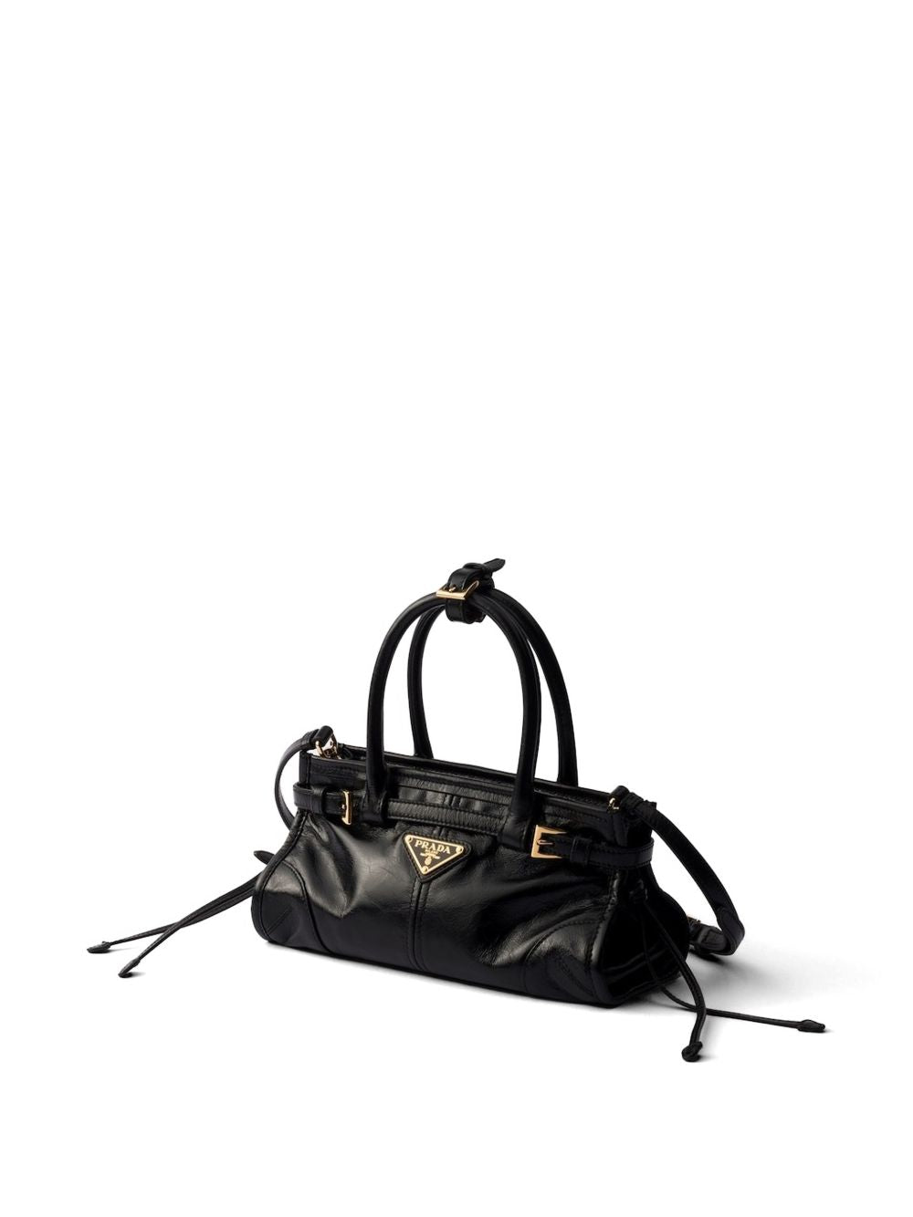 Prada Women Prada Bonnie Mini Leather Handbag PRADA