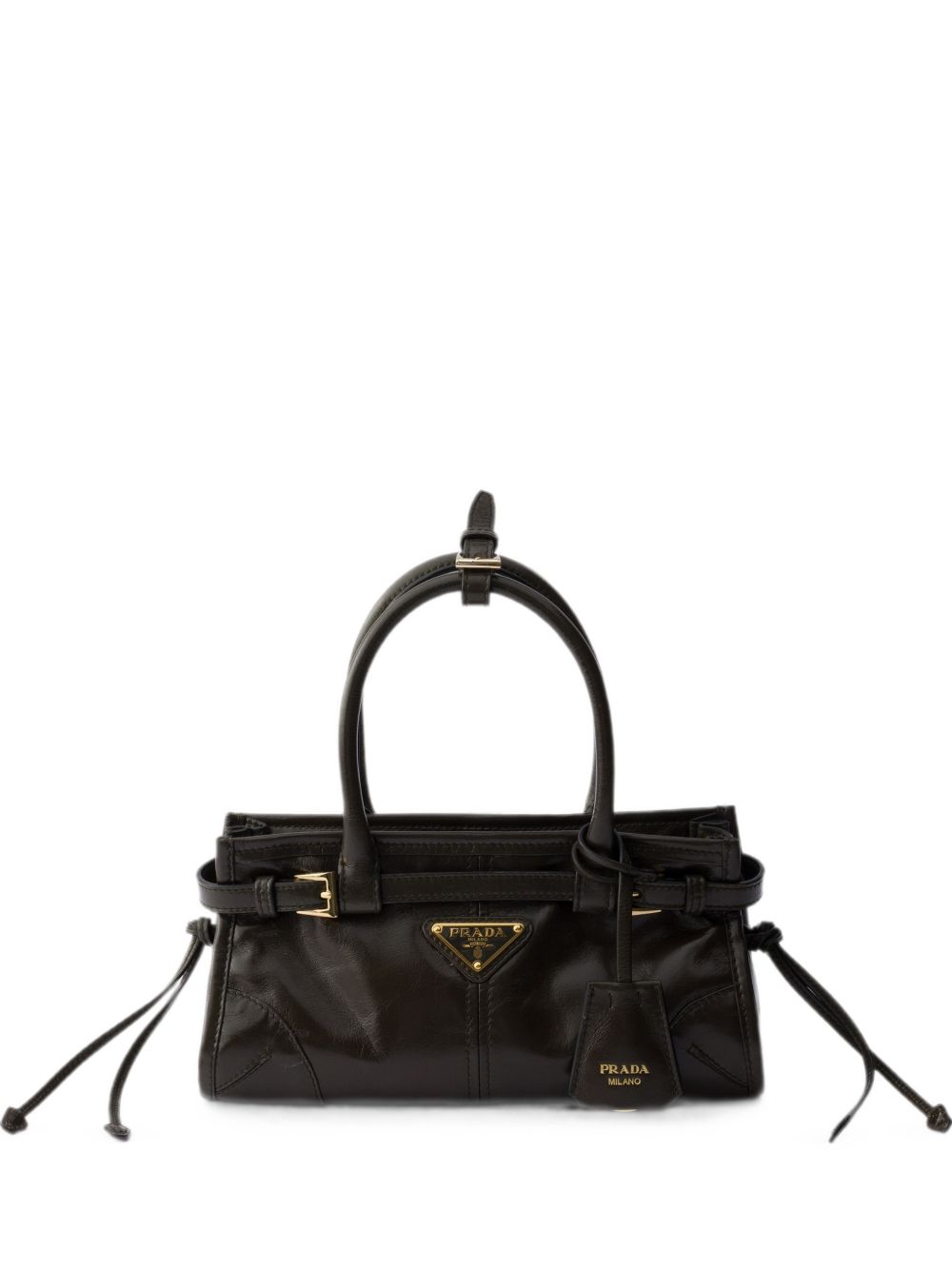 Prada Women Prada Bonnie Mini Leather Handbag PRADA