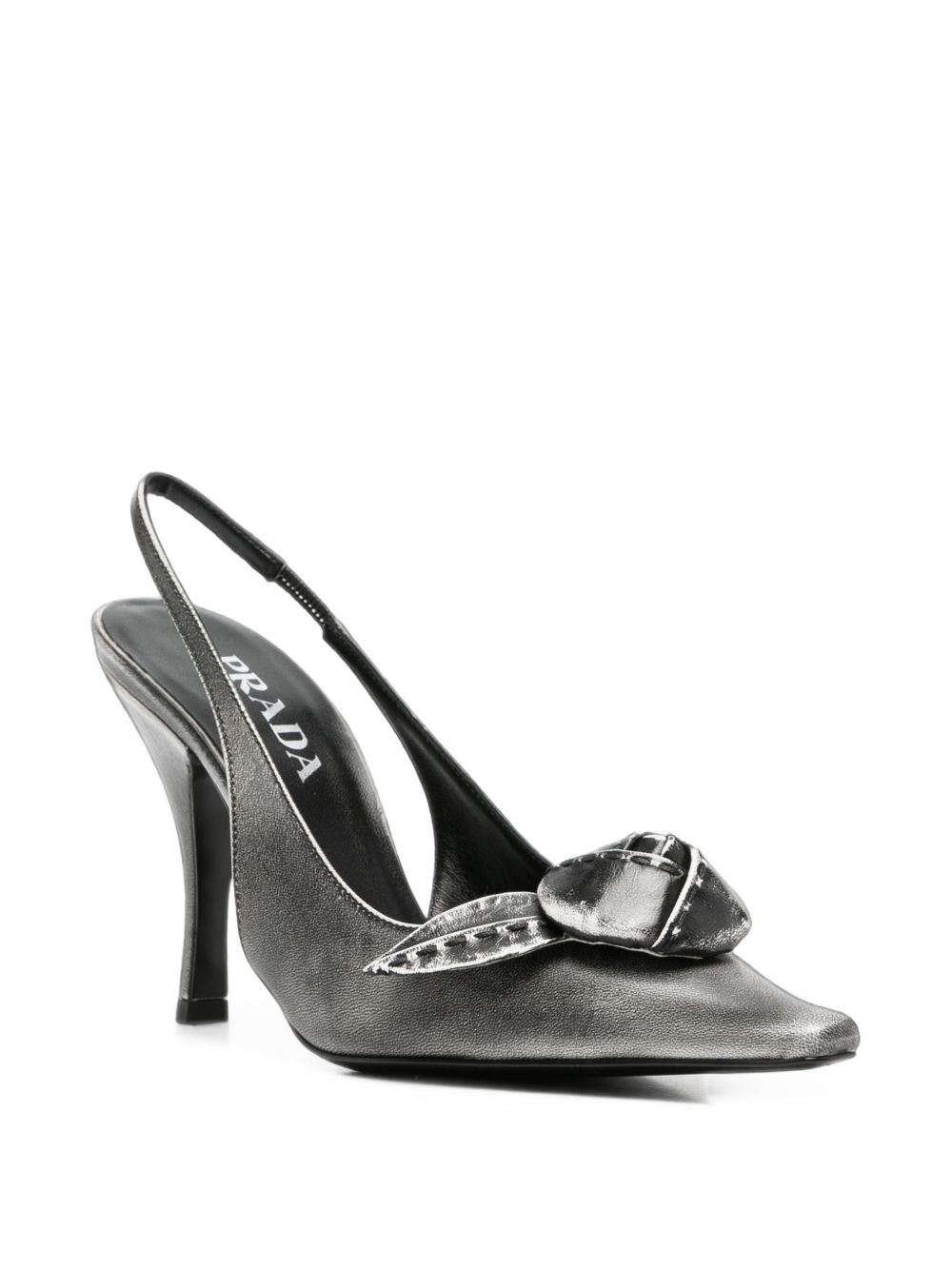 Prada Women Leather Slingback Pumps PRADA