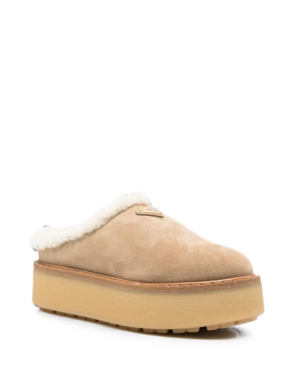 Prada Women Suede Leather Slippers PRADA