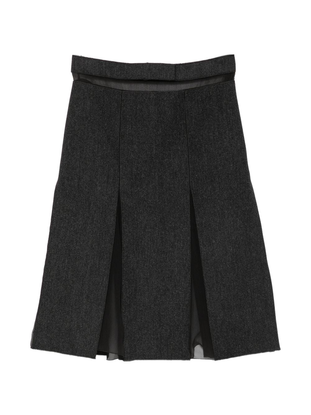 Prada Women Wool Midi Skirt PRADA