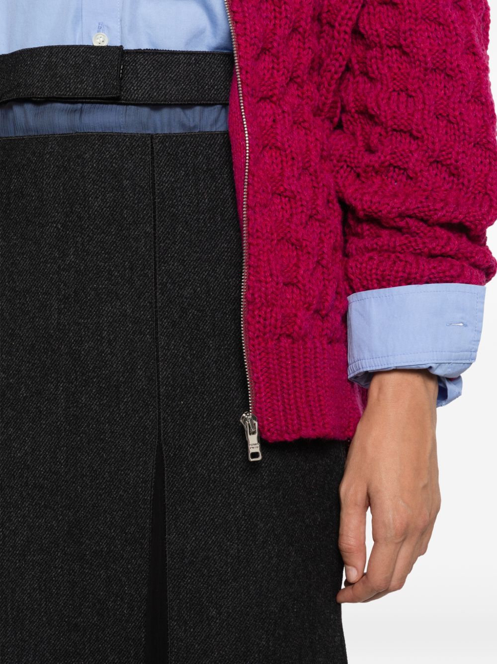 Prada Women Wool Midi Skirt PRADA