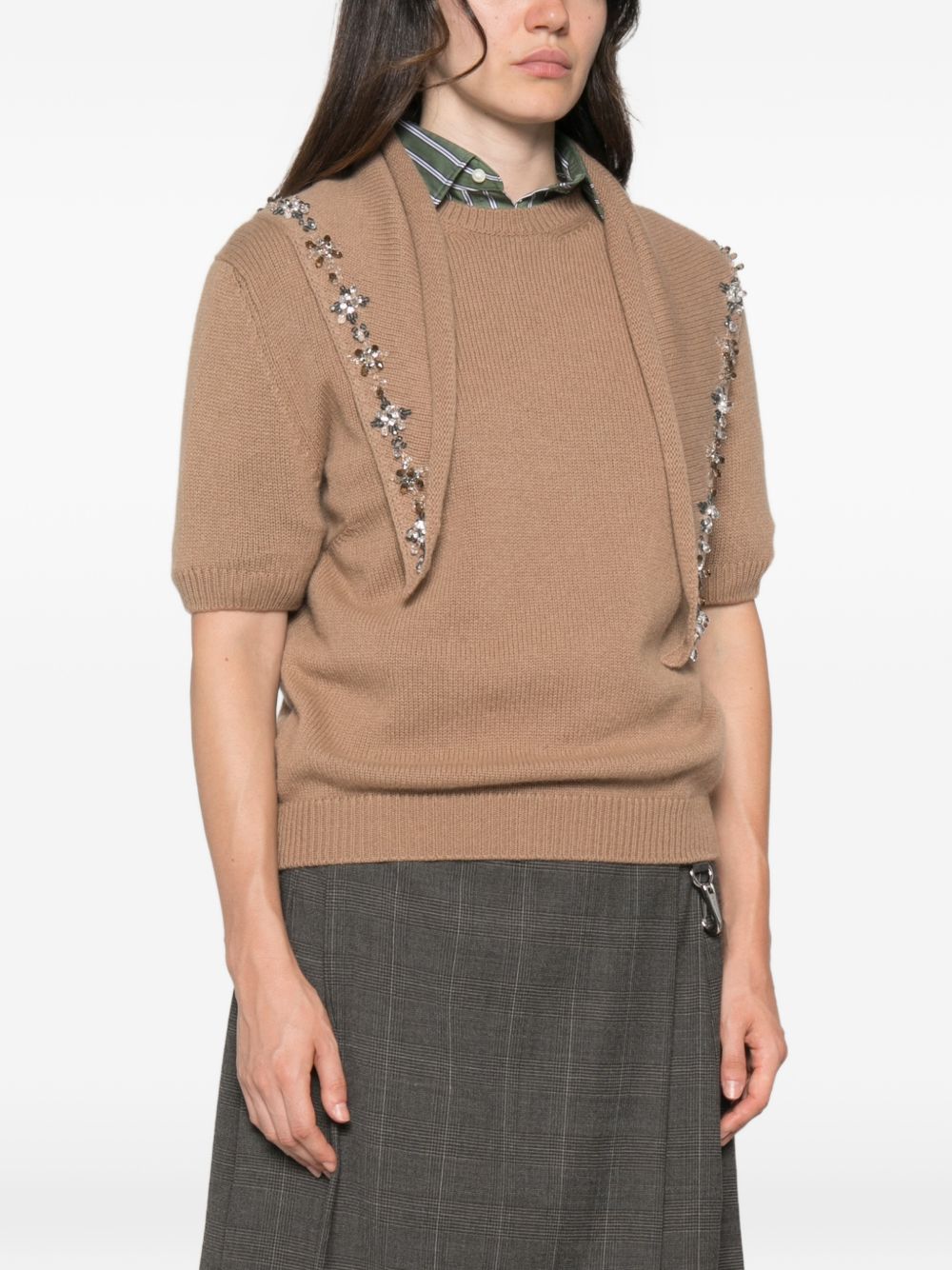 Prada Women Cashmere Crewneck Sweater PRADA