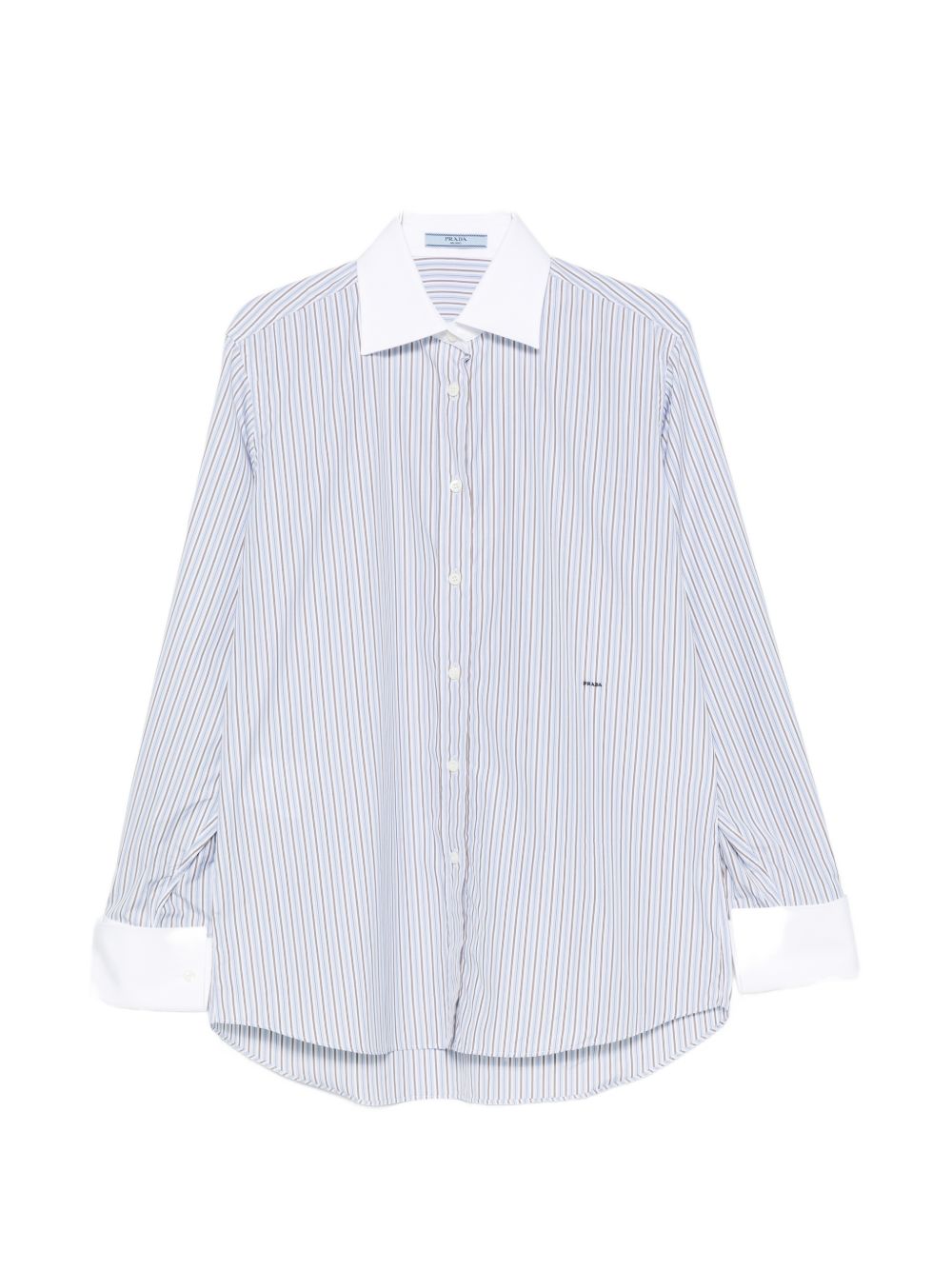 Prada Women Striped Cotton Shirt PRADA