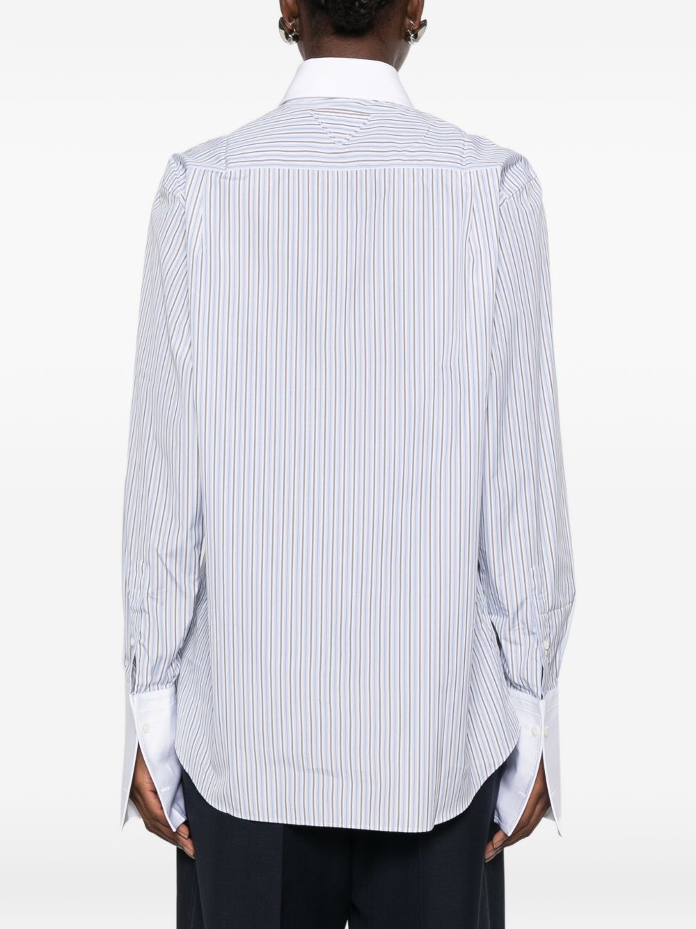 Prada Women Striped Cotton Shirt PRADA