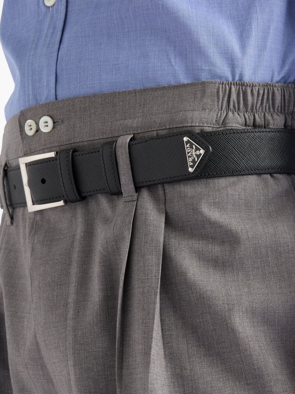 Prada Men Saffiano Leather Belt PRADA